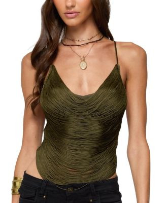 Edikted Elenie Fringed Cowl Neck Top  | Bloomingdale's Women | Bloomingdale's (US)