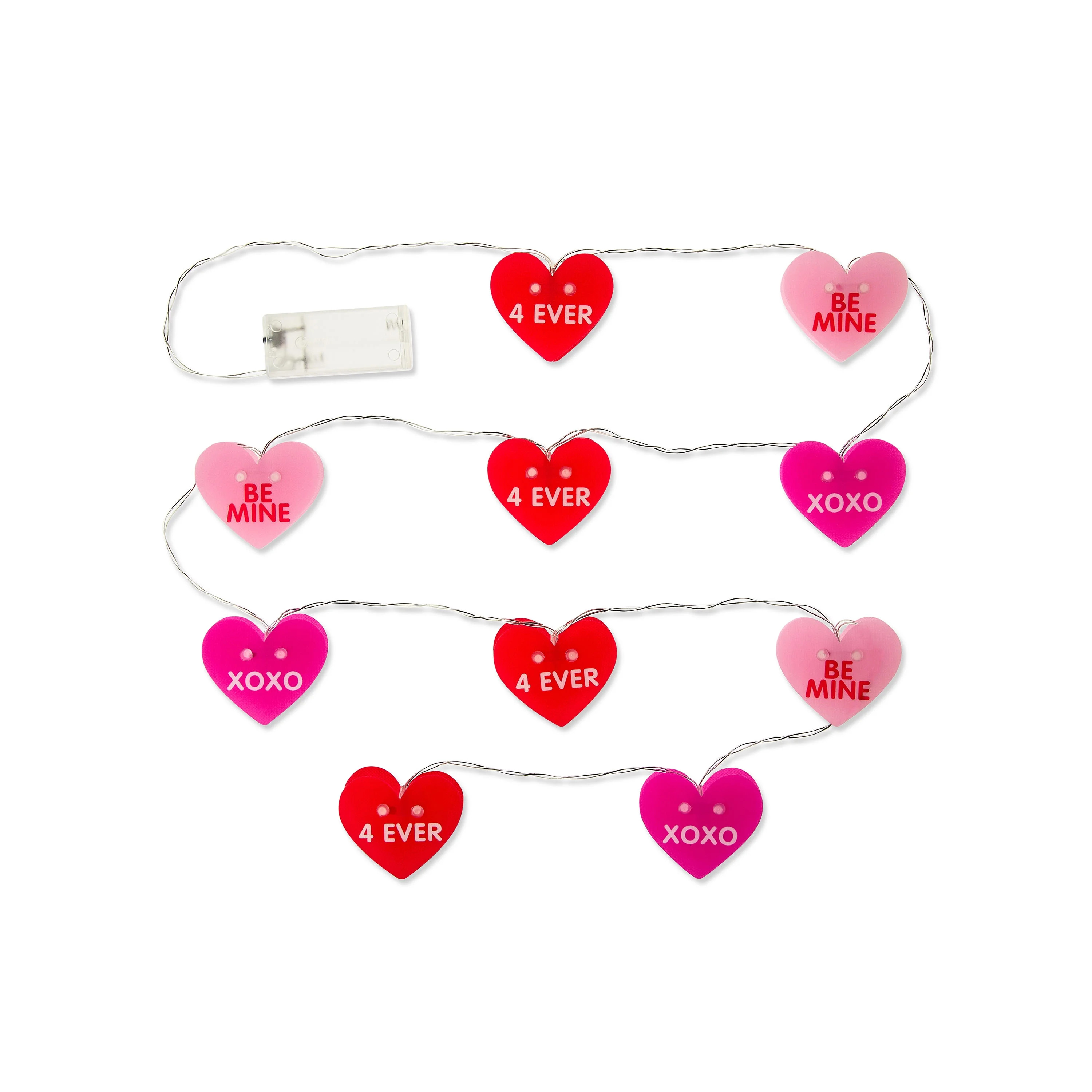 Valentine's Day Conversation Hearts LED String Lights, by Way To Celebrate | Walmart (US)