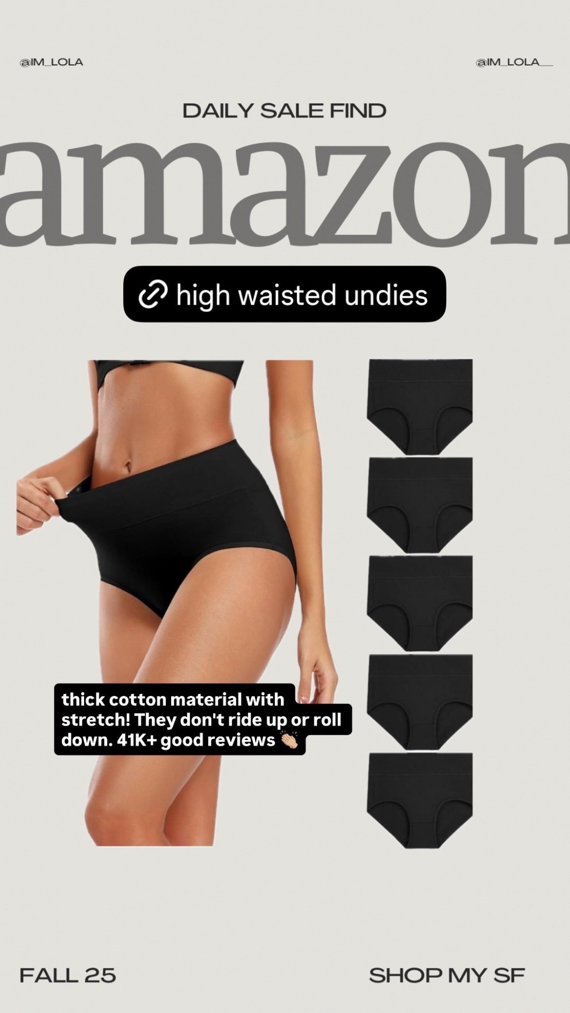 My faveee high-waisted undies!!!! So comfy, so flattering 💕



#LTKWorkwear #LTKgrwm #LTKFindsUnder50