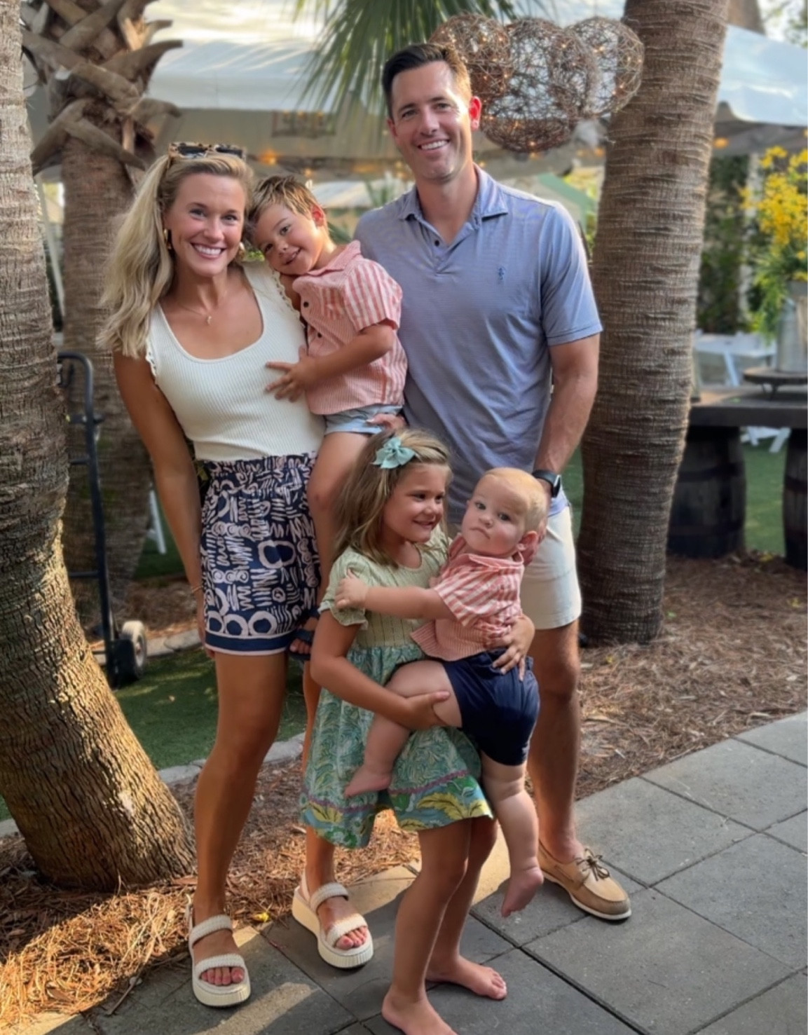 vacay outfits! Practical COMFY platform sandals on sale from $120 to $64 and $7 matching button down shirts for boys! 

#LTKfamily #LTKsalealert #LTKtravel