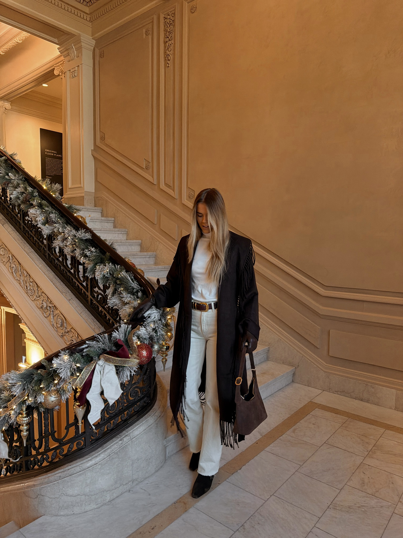 size 4 in fringe coach, size small in turtleneck, jeans are old A&F but i linked similar! 
holiday outfit inspo 

#LTKGiftGuide #LTKootd #LTKSeasonal