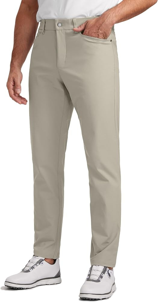 CRZ YOGA Men's All Day Comfy Golf Pants with 5-Pocket - 30"/32"/34'' Quick Dry Lightweight Casual... | Amazon (US)