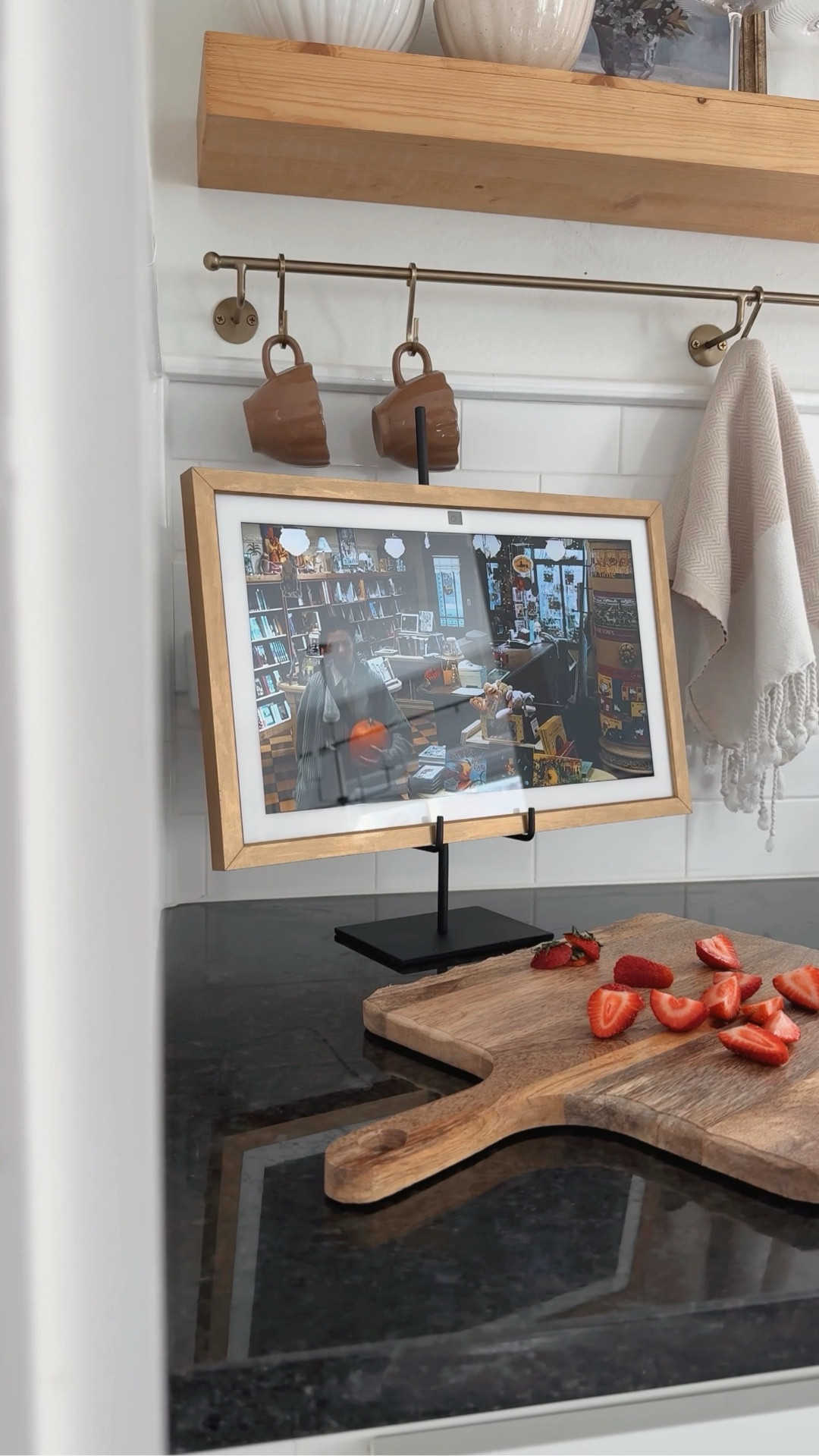 I turned my Amazon Echo Show into a piece of art by painting the frame with Rub’n’Buff in the shade European Gold. ✨ I then displayed it on this large easel from McGee & Co  

#LTKHome