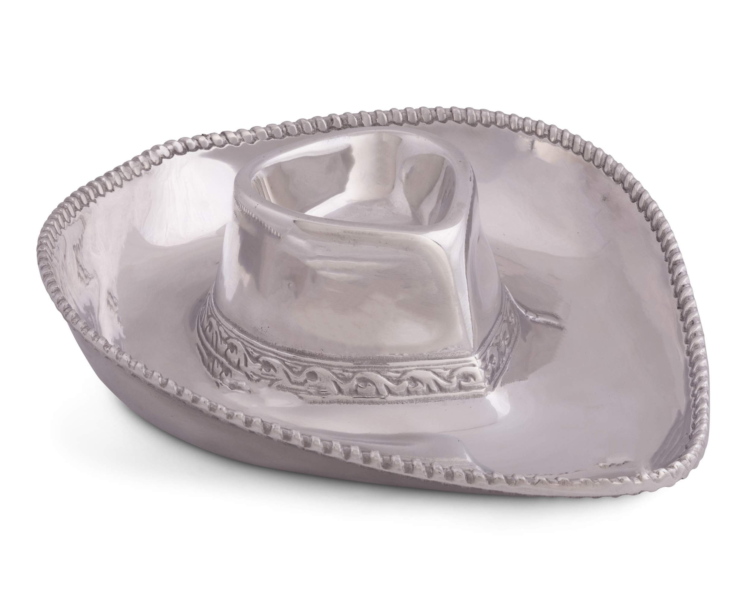 Arthur Court Metal Western Cowboy Hat Tray Platter Sand Casted in Aluminum with Artisan Quality H... | Amazon (US)