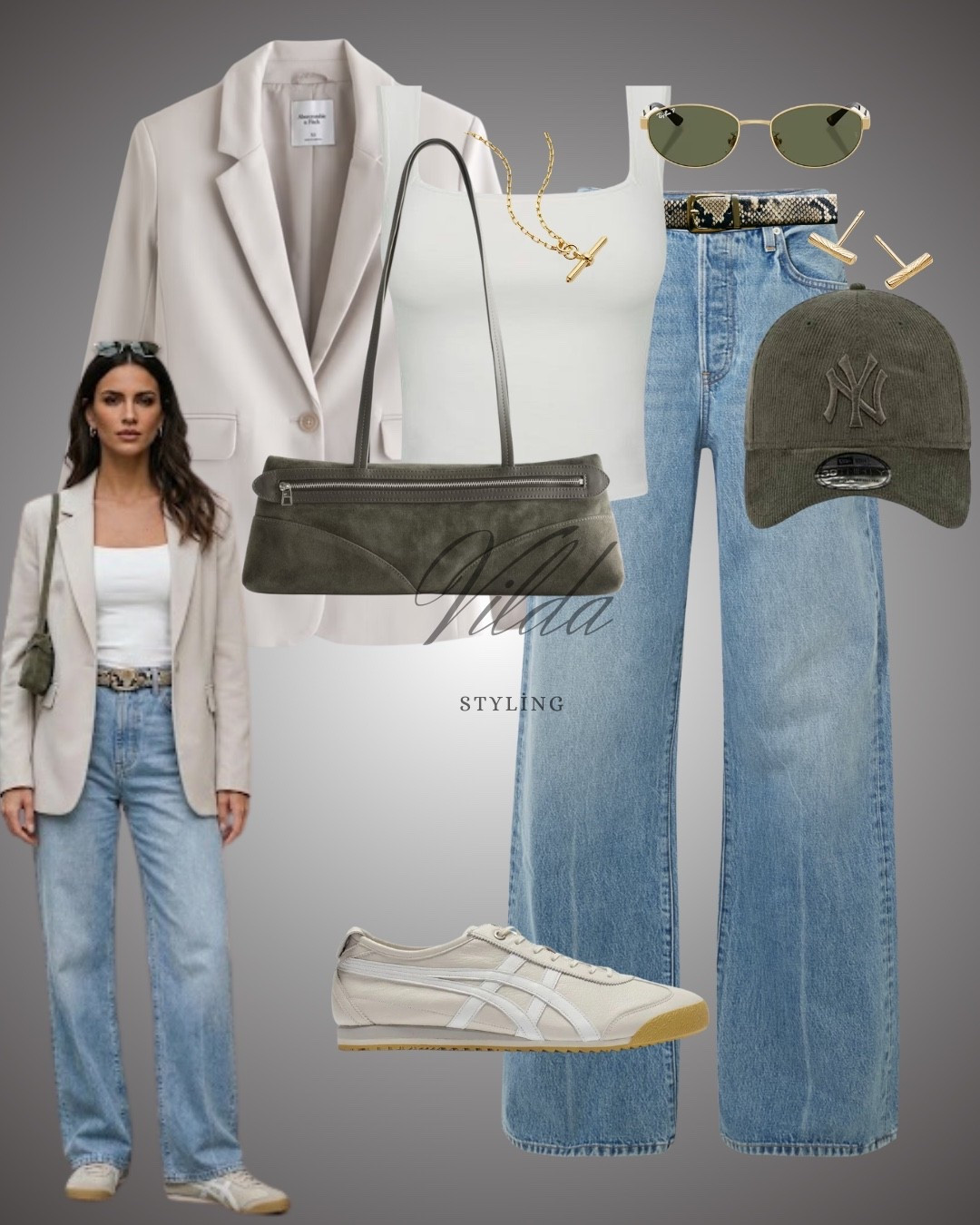 Neutral palette, maximum impact✨
Today’s uniform: Blazers, baseball caps, and comfortable kicks. This look is proof that you can be comfy and polished at the same time.
#BlazerOutfit #WideLegJeans #CasualChic #NeutralAesthetic #SpringOutfits


#LTKspring #LTKuk #LTKjeans