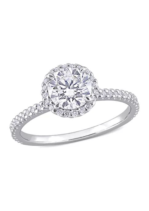1.25 ct. t.w. Created Moissanite Ring in Sterling Silver | Belk