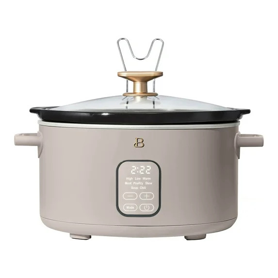 Beautiful 6 Qt Programmable Slow Cooker, Porcini Taupe by Drew Barrymore | Walmart (US)