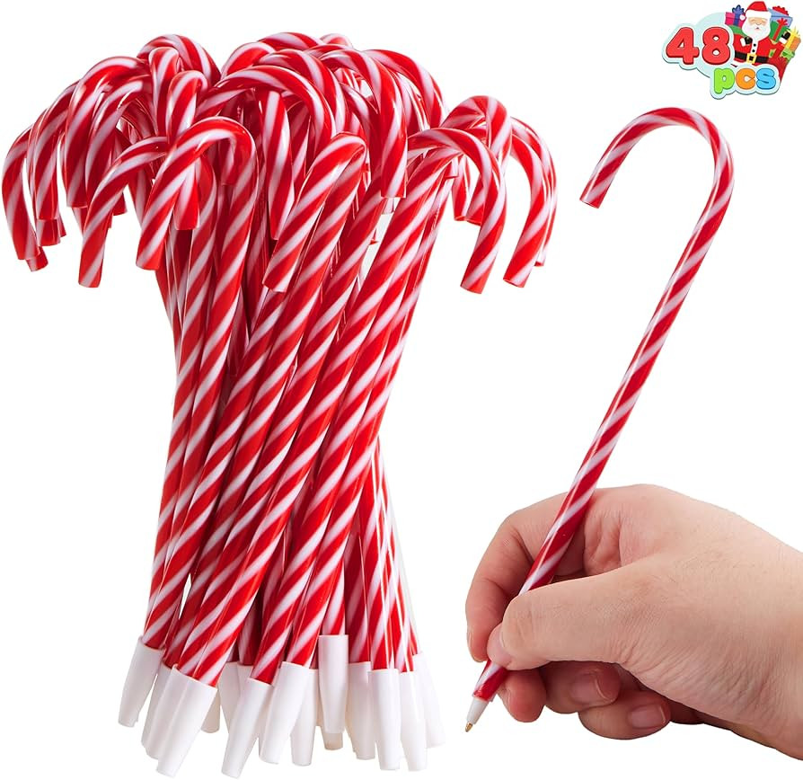 JOYIN 48 Pcs Christmas Candy Cane Ball Point Pens Snowman Umbrella Pens for Xmas Holiday Statione... | Amazon (US)