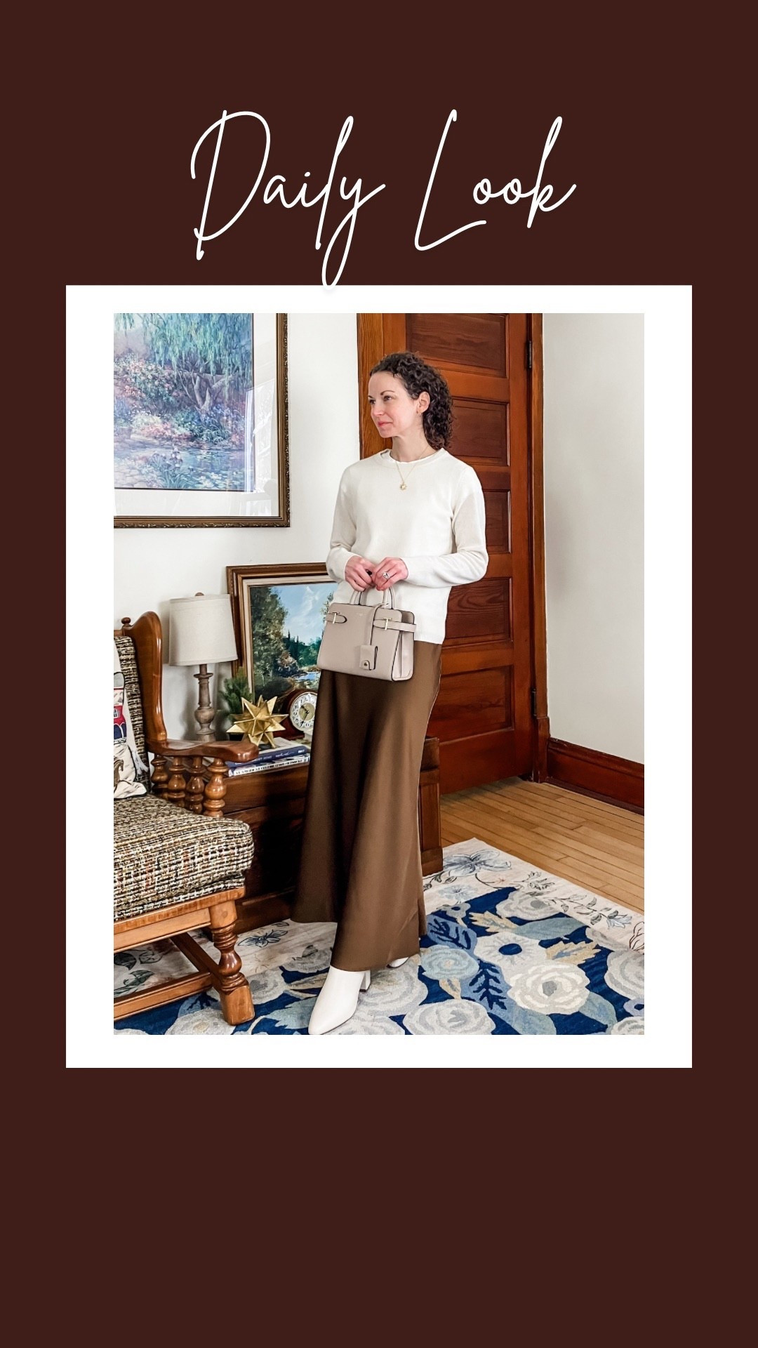 Neutral Christmas outfit!
Petite outfit. Neutral outfit. Modest outfit. Classic outfit  

#LTKmomlife #LTKdayinmylife #LTKootd