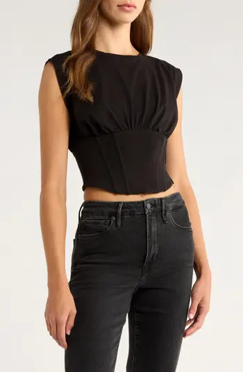 Good American Sleeveless Corset TOP | Nordstrom | Nordstrom