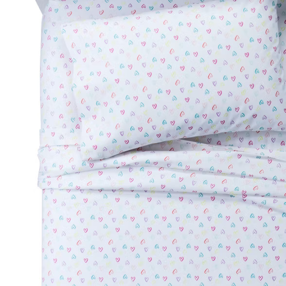 Hearts Cotton Sheet Set - Pillowfort™ | Target