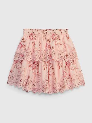 Gap × LoveShackFancy Floral Flippy Skirt | Gap (US)