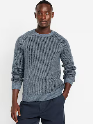 Wool-Blend Crew-Neck Sweater | Old Navy (US)