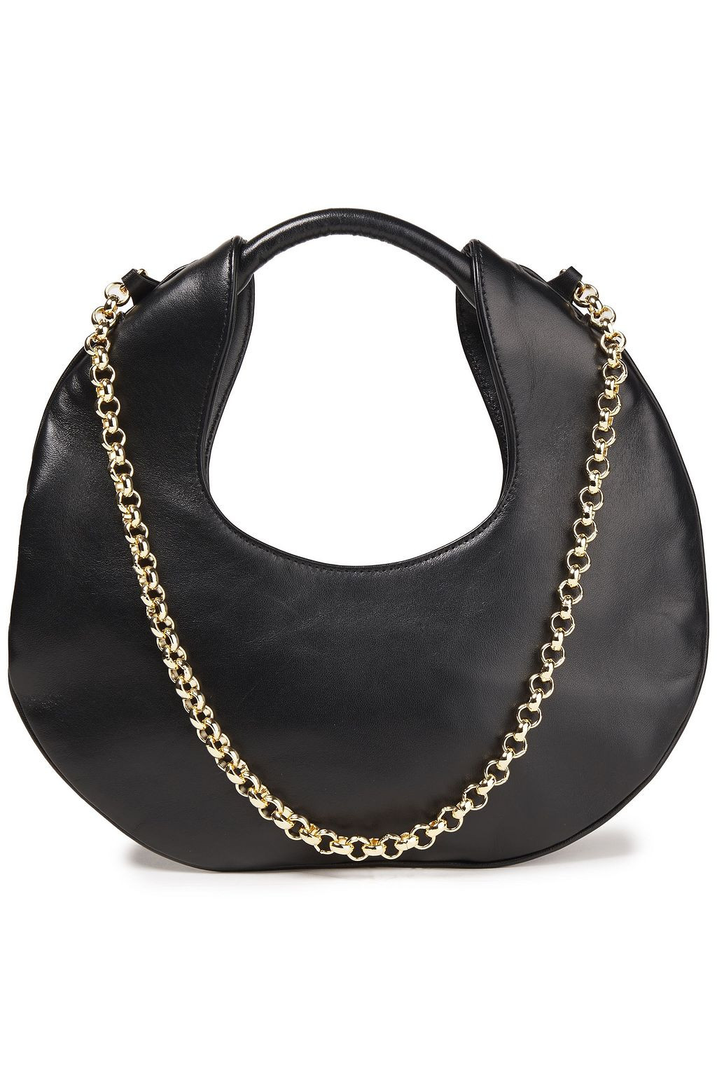 Lune chain-trimmed leather shoulder bag | The Outnet (UK and Europe)