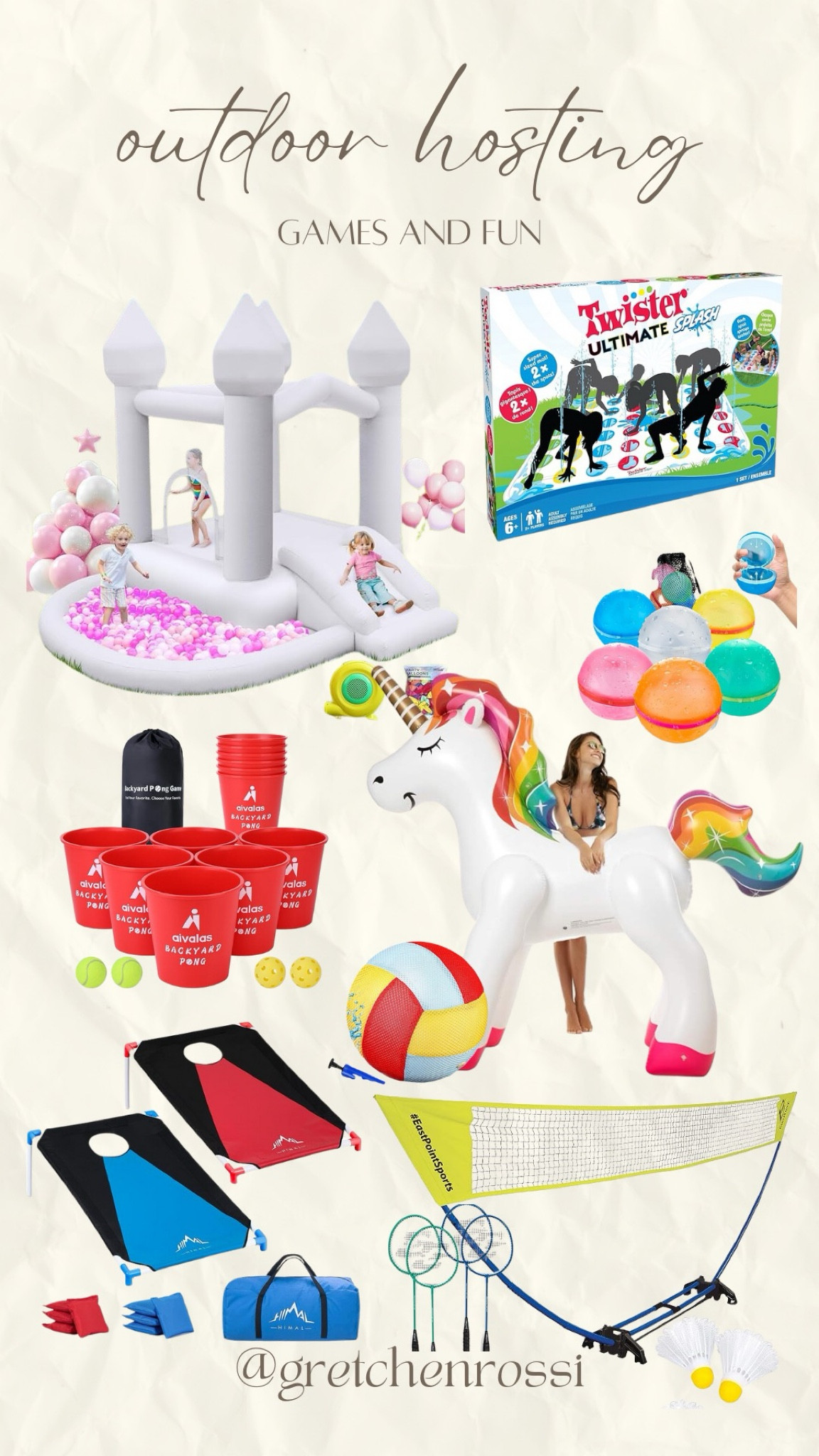 Outdoor Hosting Games!

Summer activities - summer plans inspo -  children games - children activities 

#LTKHome #LTKSeasonal