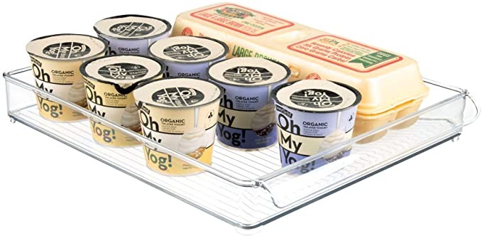 iDesign Plastic Refrigerator and Freezer Storage Organizer Tray with Handle for Kitchen, Pantry, ... | Amazon (US)