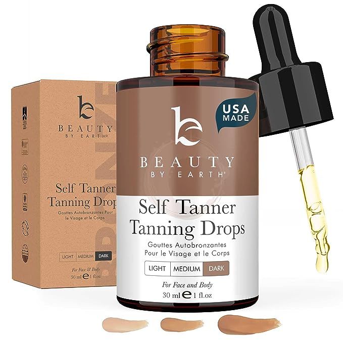 Self Tanning Drops - Face Tanner Drops Ultra Dark - Bronzer Drops - Self Tanner for Face - Self T... | Amazon (US)
