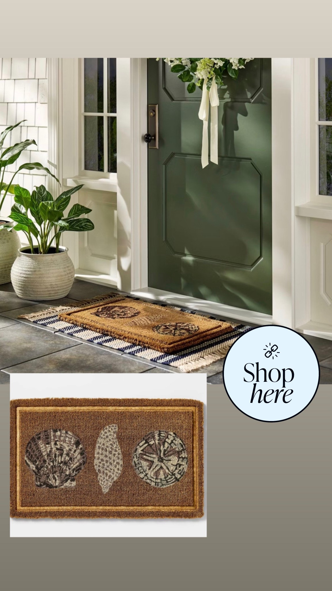 Coastal, cute, and a must grab spring item! 

Coastal, coastal inspired, beach decor, coastal vibe, outdoor mat, door mat, patio furniture, spring finds 

#LTKValentine #LTKHome #LTKvlog