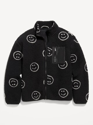 Cozy Sherpa Zip Jacket for Boys | Old Navy (US)