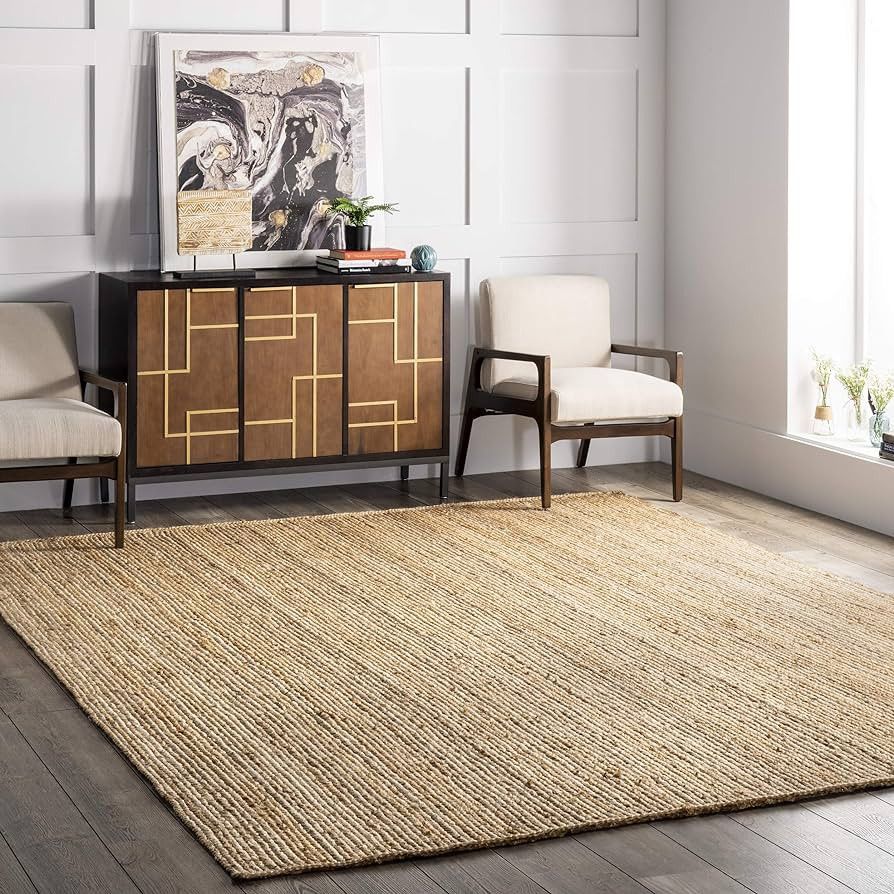 nuLOOM Rigo Hand Woven Farmhouse Jute Area Rug, Amazon Finds Amazon Deals Amazon Sales | Amazon (US)