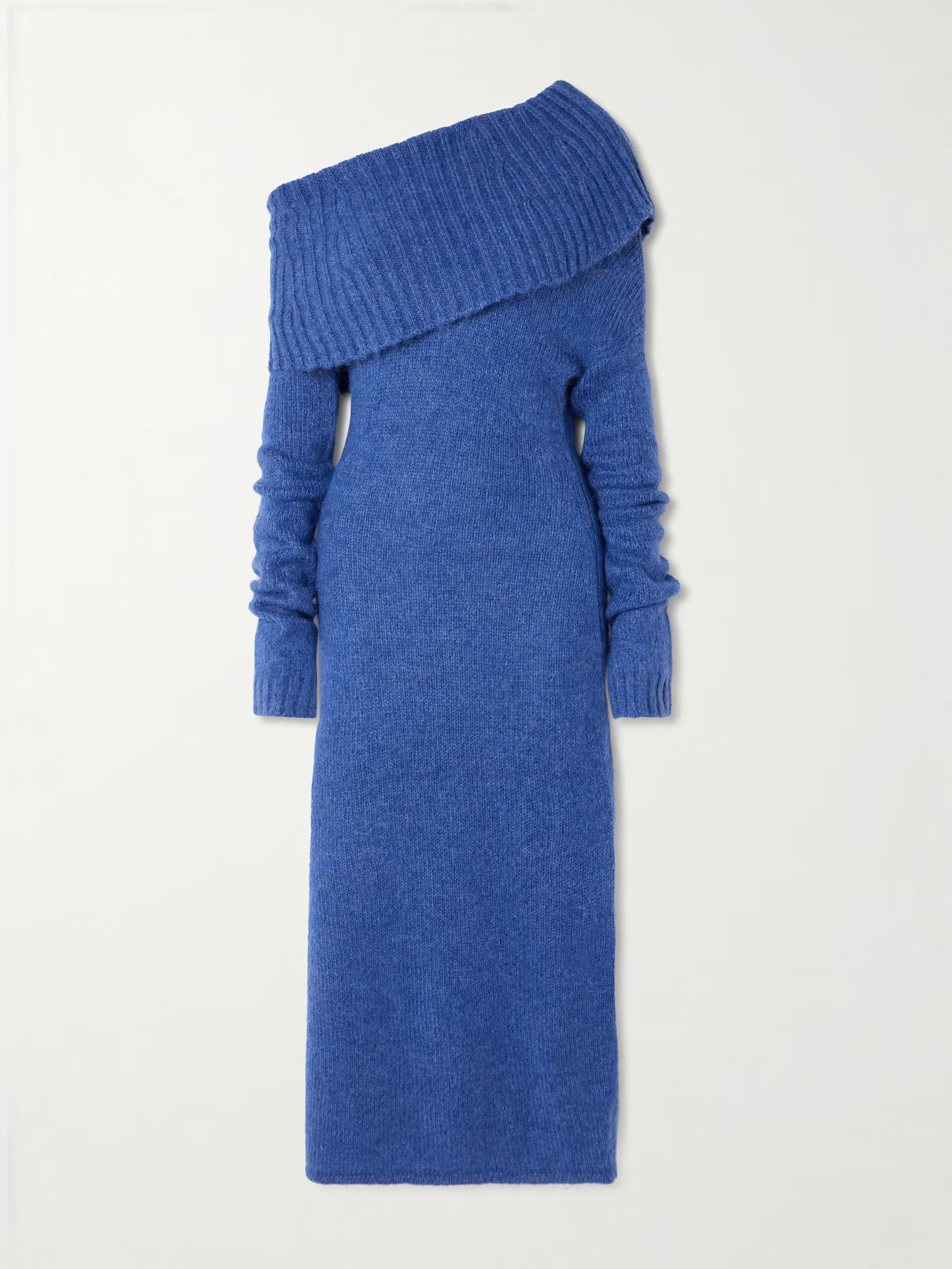 Grayson off-the-shoulder recycled knitted midi dress | NET-A-PORTER (US)