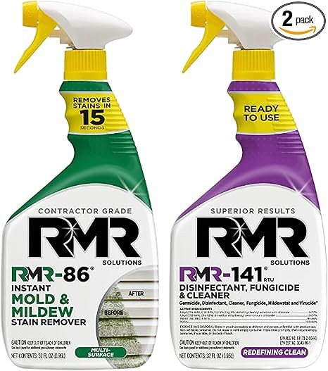 RMR Brands Complete Mold Killer & Stain Remover Bundle - Mold and Mildew Prevention Kit, Disinfec... | Amazon (US)