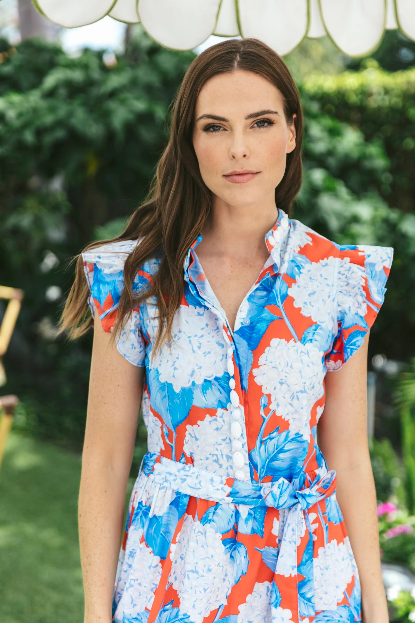 Sheridan French I Spring 2024 I Taylor Dress in Americana Hydrangea | Sheridan French