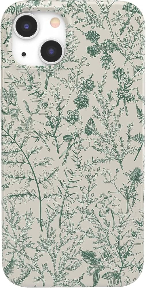 Casely iPhone 13 Mini Case | Sage Garden | Green Floral | Amazon (US)