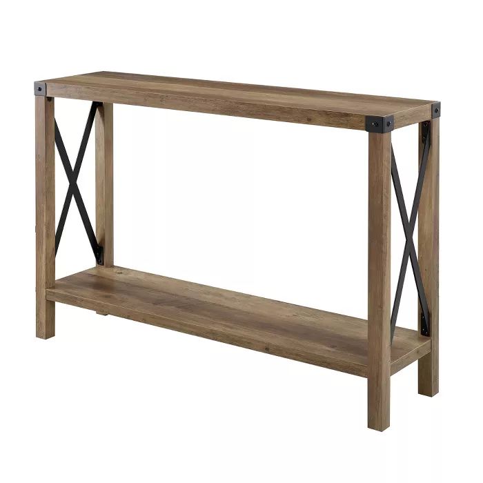 Sophie Rustic Farmhouse X Frame Entry Table - Saracina Home | Target