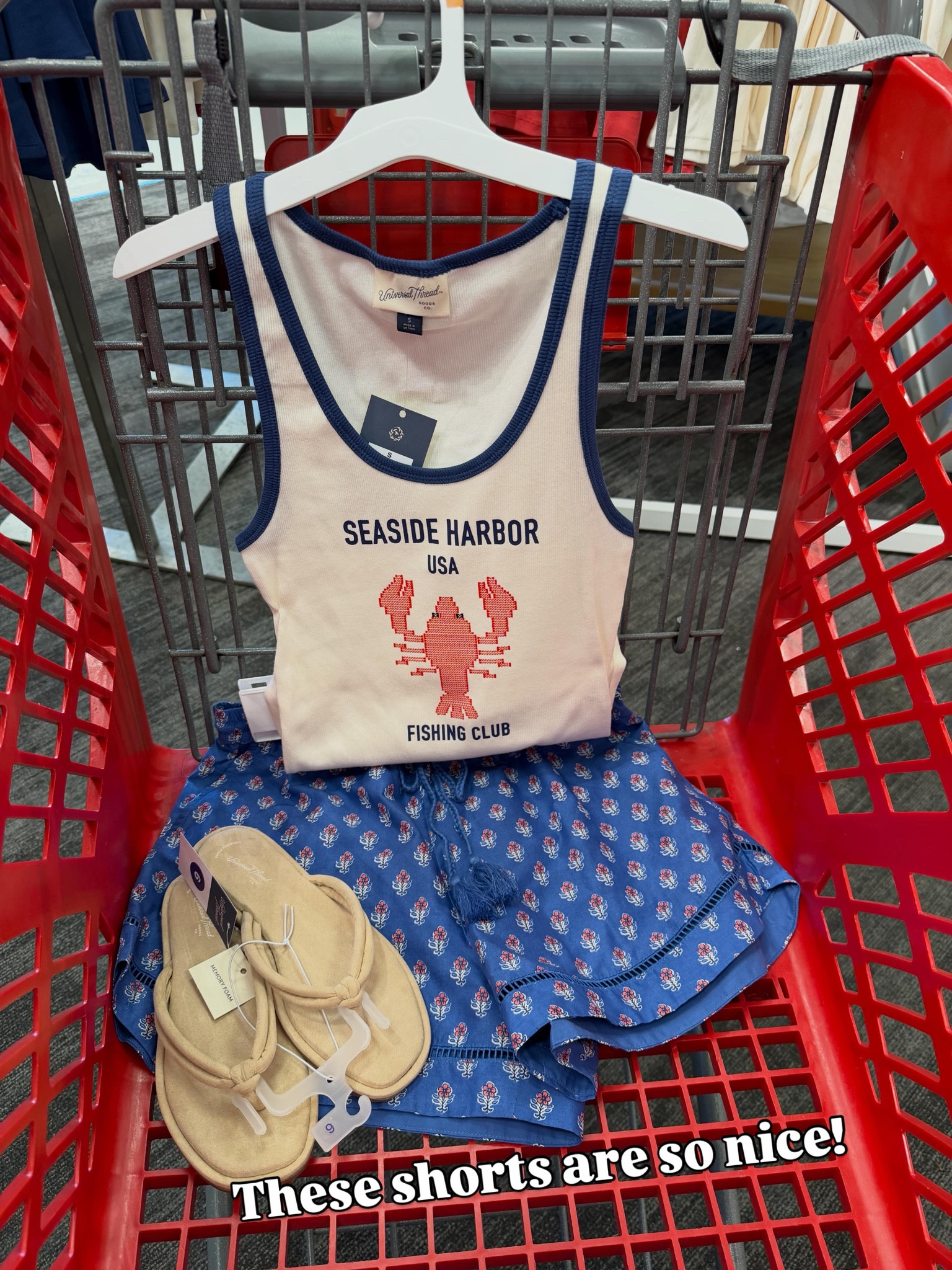Target summer outfit idea, 4th of July style. These shorts are really cute and not flimsy, they’d look adorable with a tee or white blouse too. #targetstyle