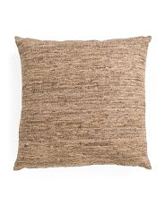 20x20 Hand Spun Silk Blend Pillow With Chambray Back | Marshalls