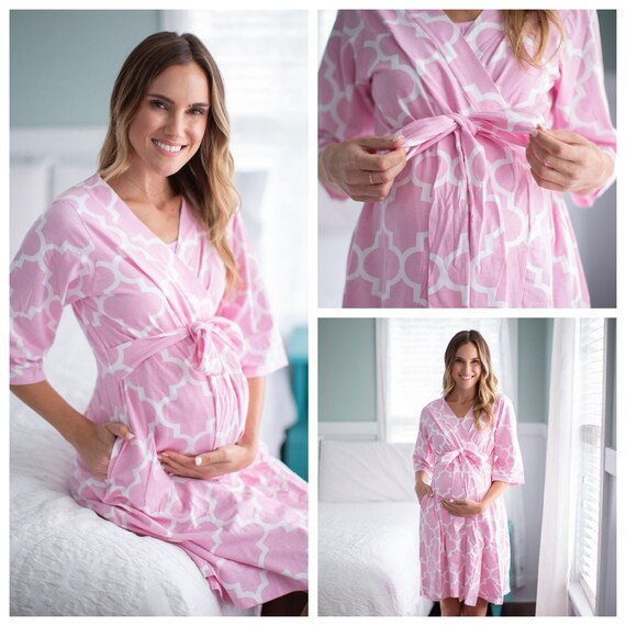 Emily Maternity Delivery Labor Nursing ROBE By Baby Be Mine | Etsy | Etsy (US)