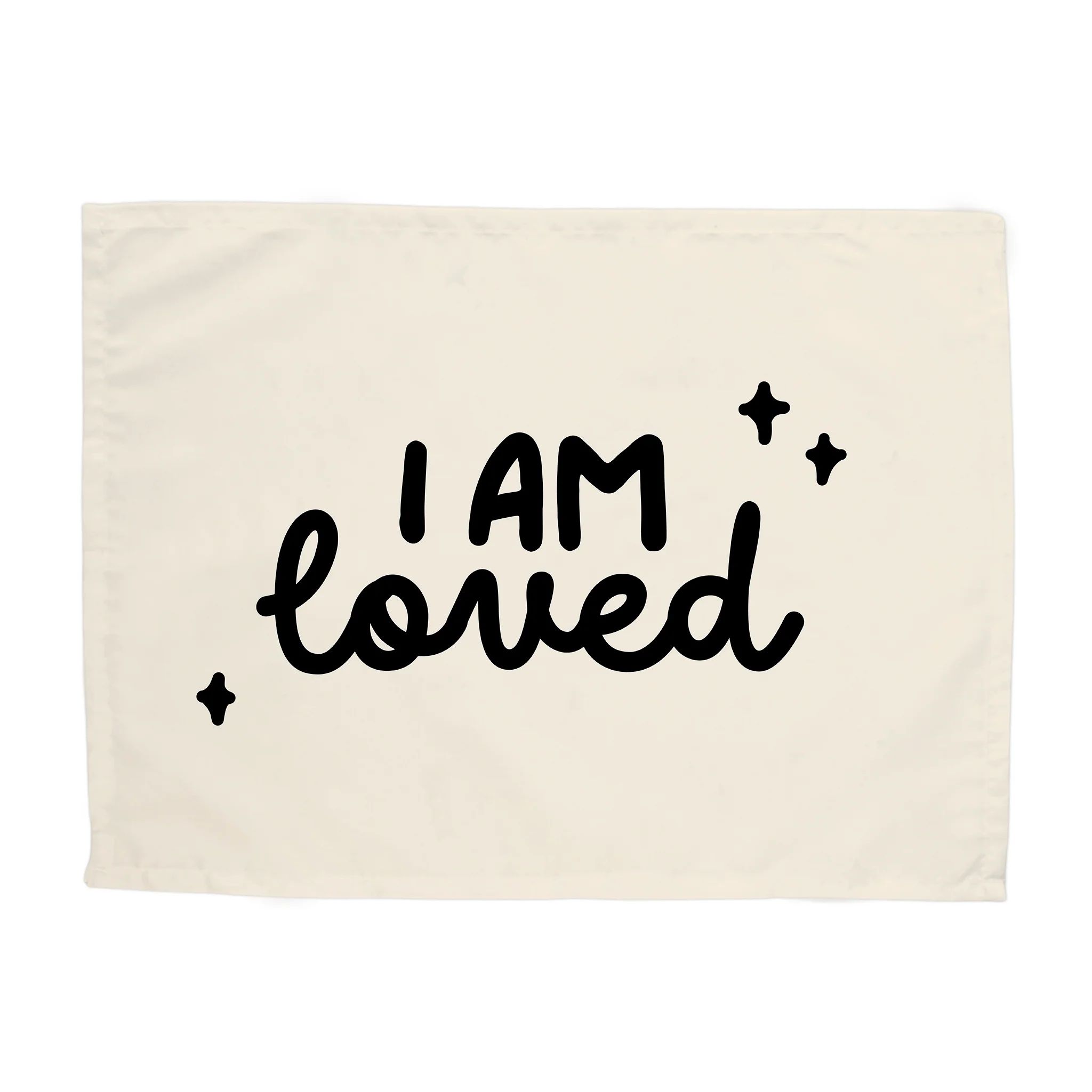 {Natural & Black} I am Loved Banner | Hunny Prints