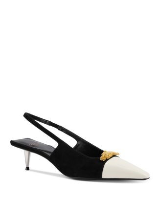 Women's Tiger Hardware Pointed Toe Slingback Pumps | Bloomingdale's (US)