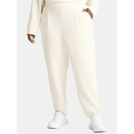 Avia Women's and Women's Plus ScubaKnit Pleat Joggers with Pockets, Size XS-4X | Walmart (US)
