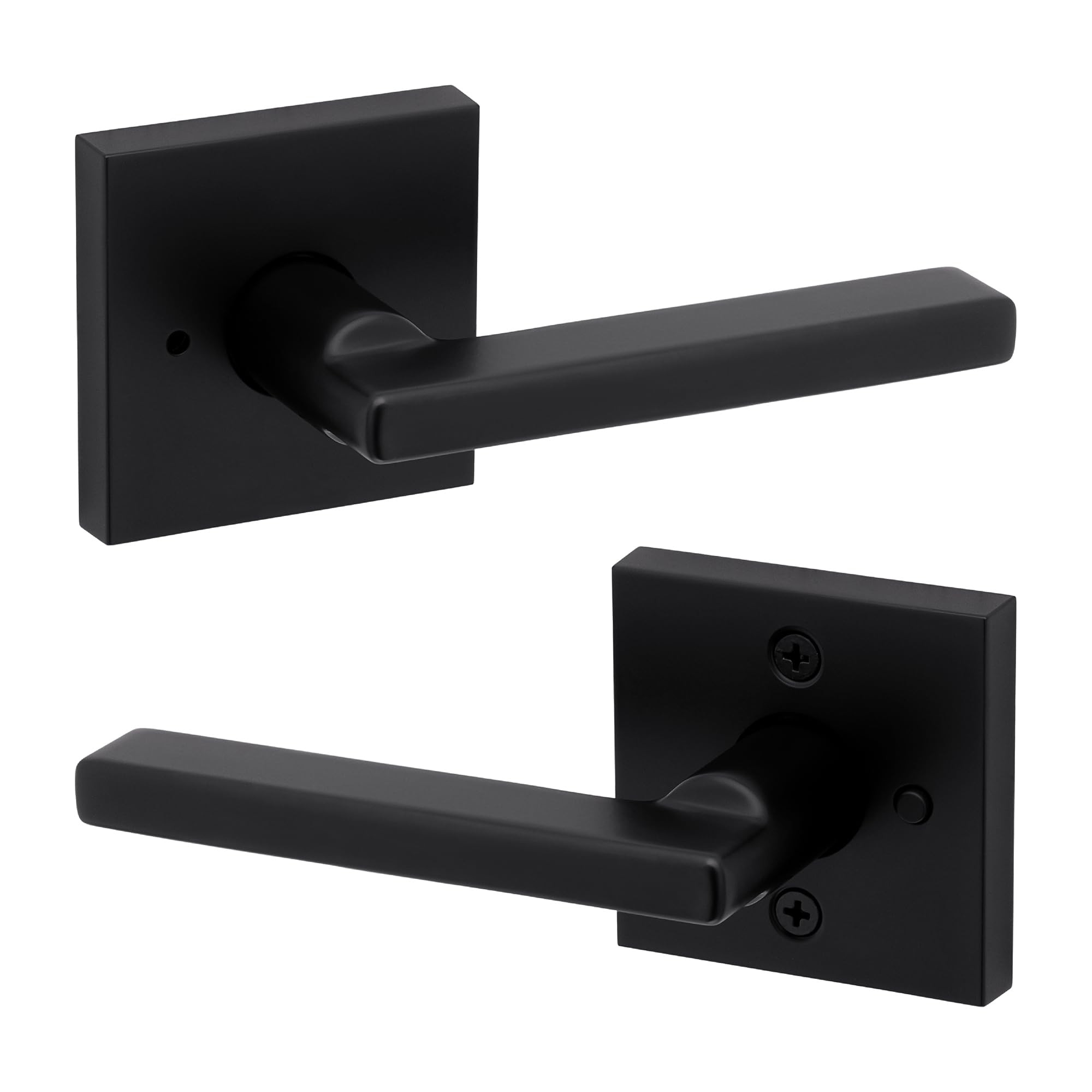 Weiser Halifax Matte Black Door Handle, Reversible Privacy Lever, Interior Door Handles for Bedro... | Amazon (CA)