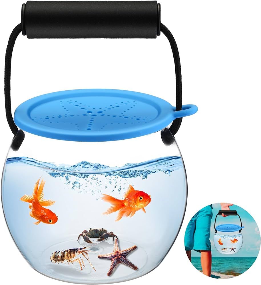 Feekoon Catch and Release Plastic Beach Aquarium Kit, Clear and Transparent Portable Handheld Tan... | Amazon (US)