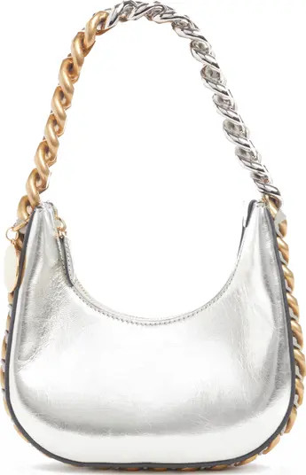 Stella McCartney Frayme Metallic Faux Leather Shoulder Bag | Nordstrom | Nordstrom