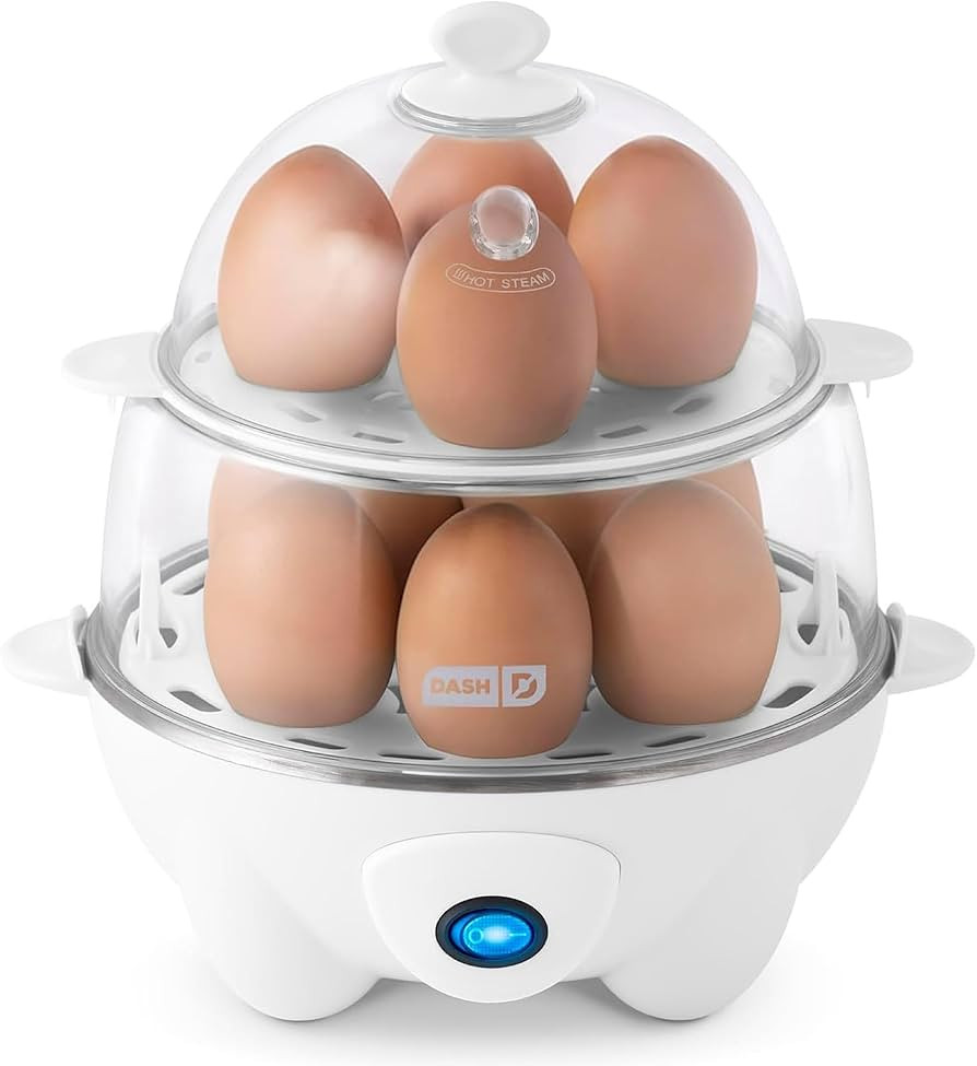 Dash Deluxe Egg Cooker - Boiler, Poacher & Steamer - Includes Measuring & Recipe Guide - Dishwash... | Amazon (US)