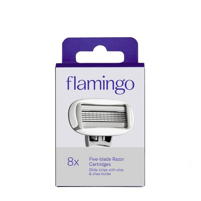Flamingo Women's Razor Blade Refills - 5-Blade Refill Cartridges - 8ct: For All Hair Types, Whole Body Use | Target