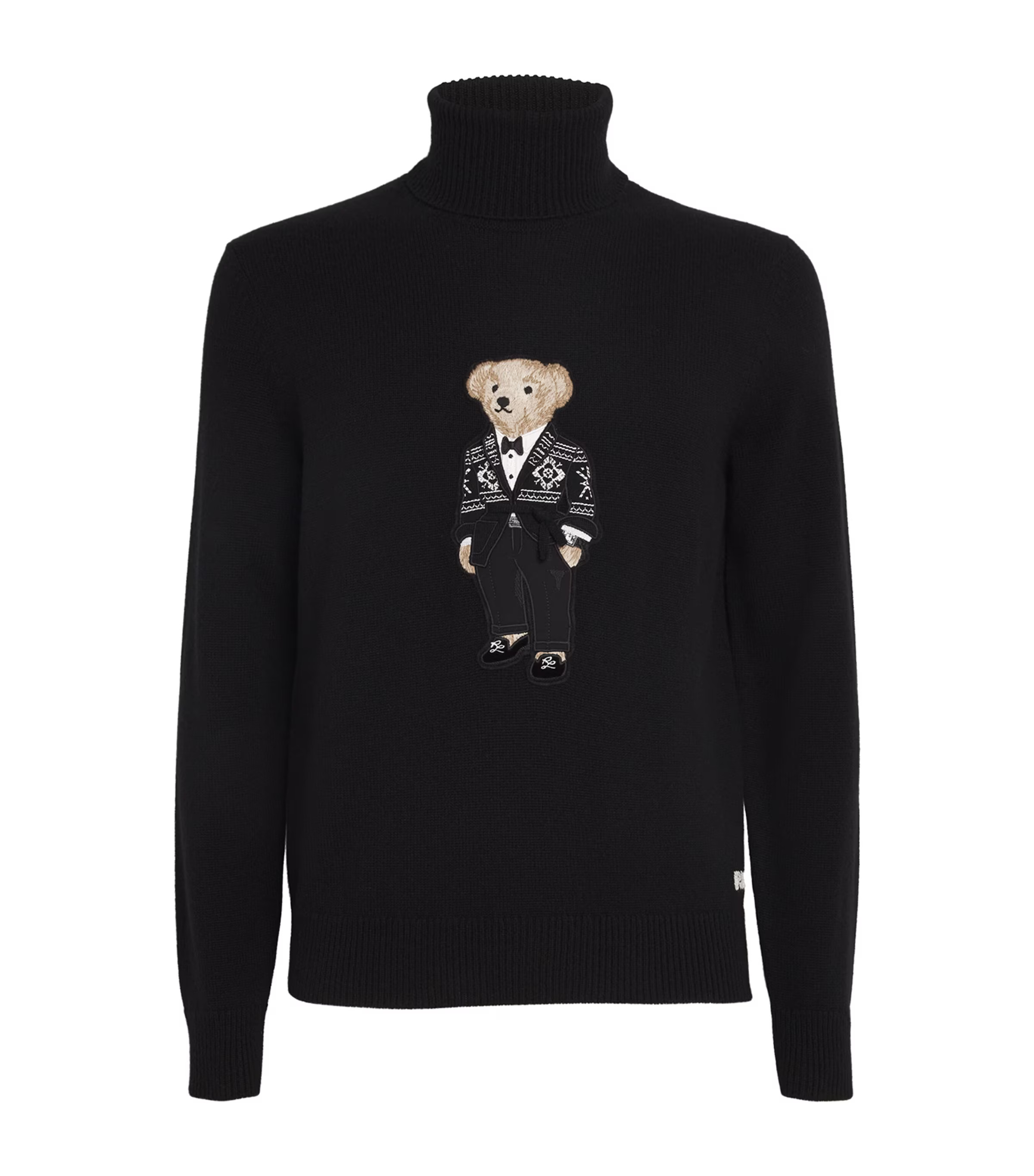 Ralph Lauren Purple Label Rollneck Polo Bear Sweater | Harrods