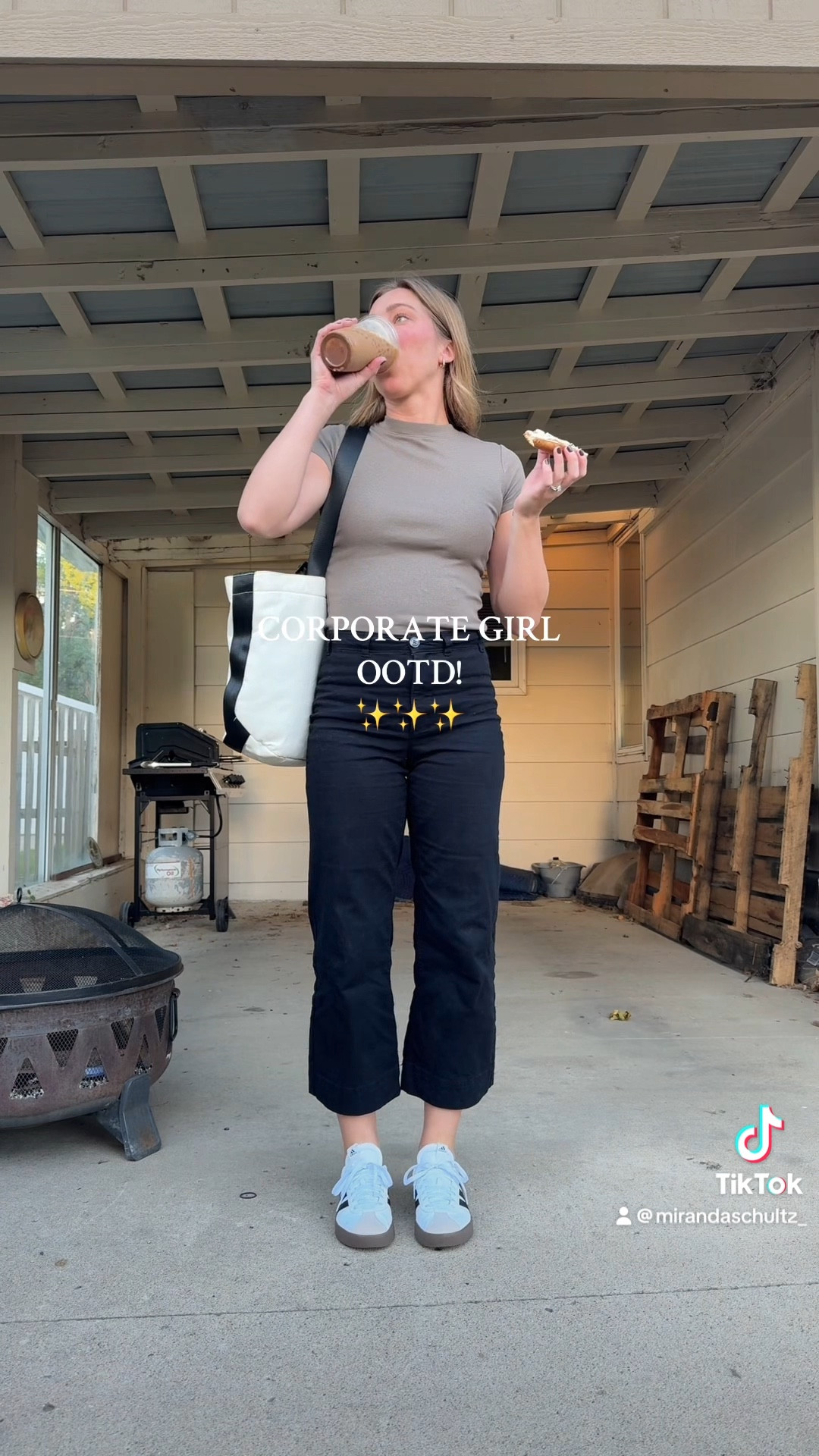Casual corporate outfit! Size down in the jeans because they do stretch out! 

Old navy | Target | business casual | corporate outfits | wide leg jeans | adidas sambas 

#LTKWorkwear #LTKFindsUnder50