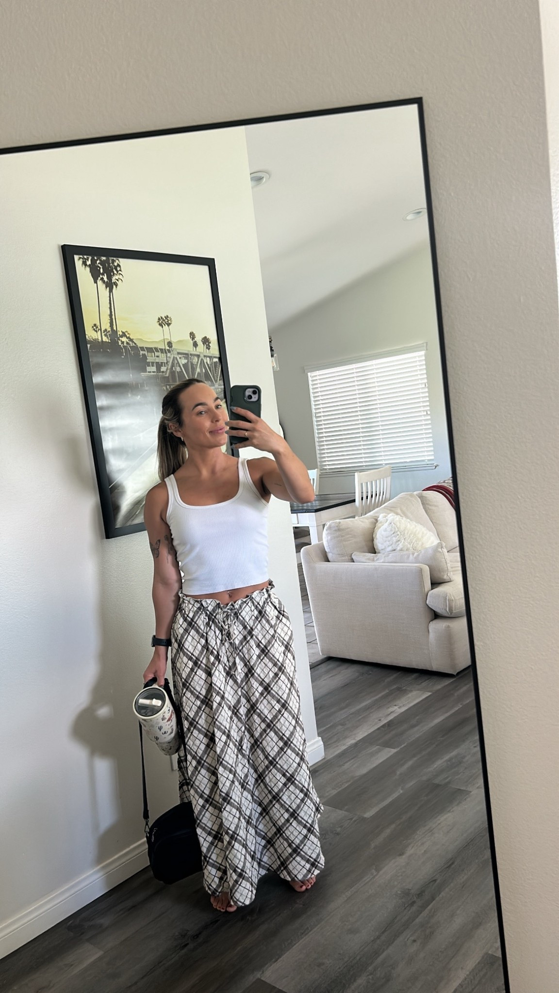 Size XS in tank // Size S in skirt from ZARA 
*linking similar* IGNORE the black skirt it’s showing for the Boho Maci Skirt - I linked a super similar one from Abercrombie just trust & clic lol 