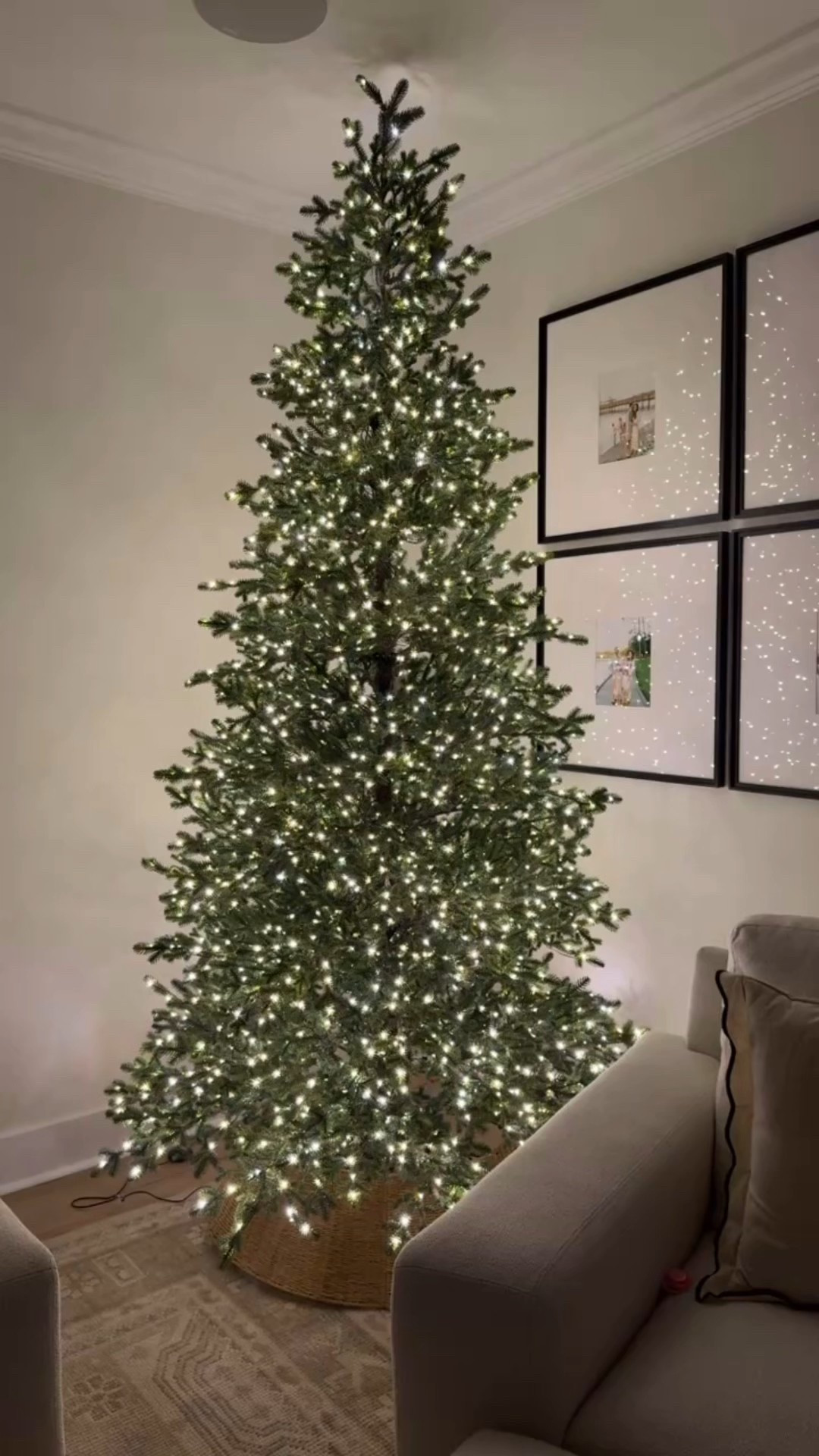 So glad I bit the bullet and bought this viral Christmas tree! We have 9ft ceilings and purchased the 9ft tree! I plan to put a bow topper on there so it won’t be a problem with height 🥰 🌲 

#LTKHoliday #LTKSeasonal