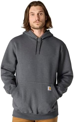 Carhartt mens Rain Defender Loose Fit Heavyweight Sweatshirt | Amazon (US)