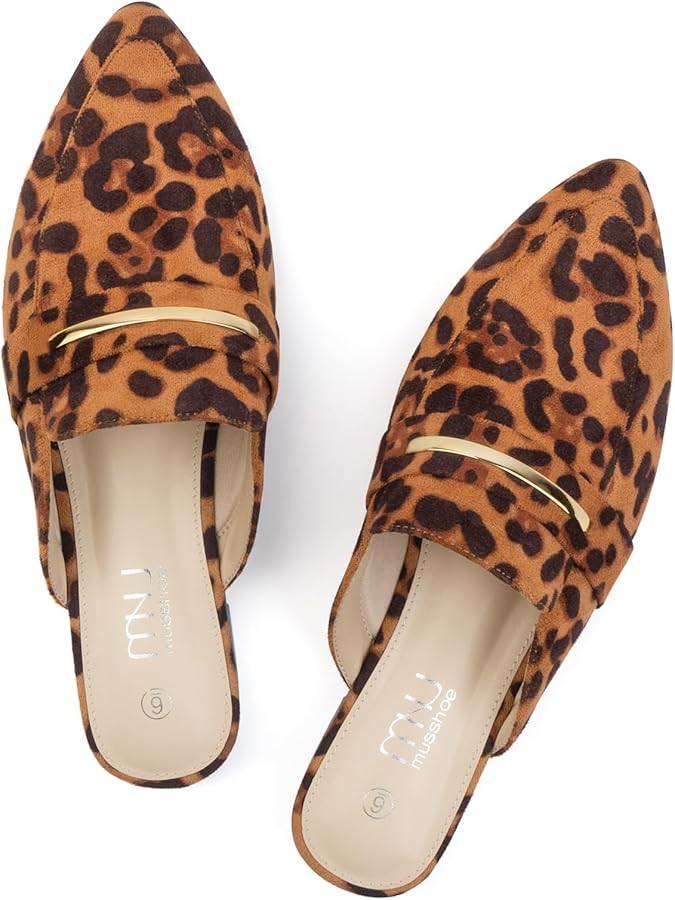 MUSSHOE Mules for Woman Women's Womens Mules Shoes Bukle | Amazon (US)