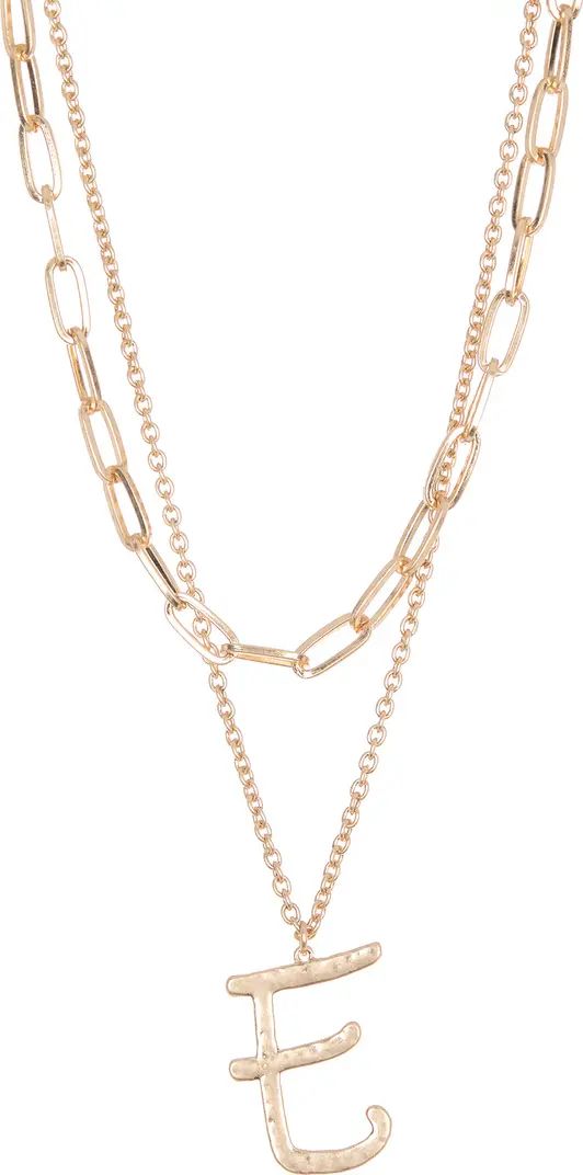 Melrose and Market Paper Clip Chain Initial Necklace | Nordstromrack | Nordstrom Rack