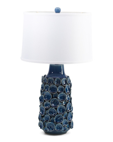 27in Textured Ceramic Table Lamp | Bedroom | Marshalls | Marshalls