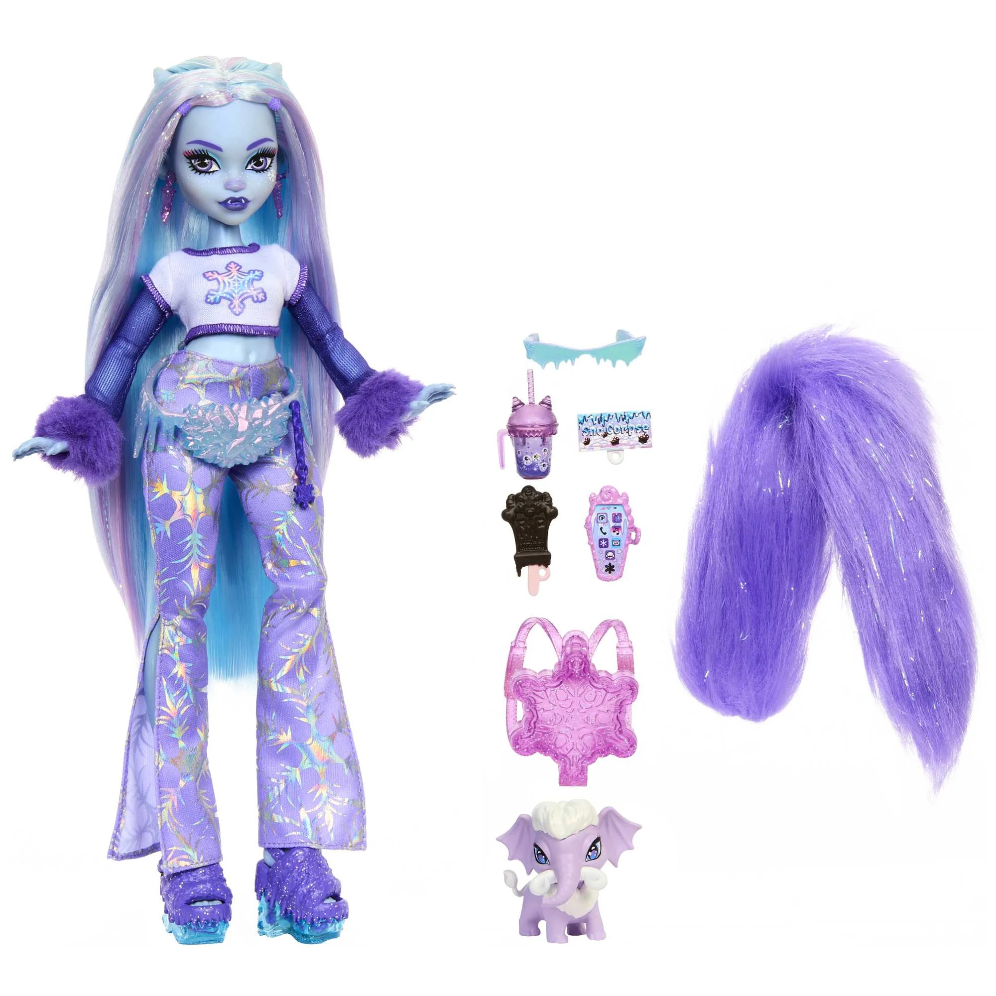 Monster High Abbey Bominable Yeti Fashion Doll with Pet Mammoth and Themed Accessories, Collectib... | Walmart (US)