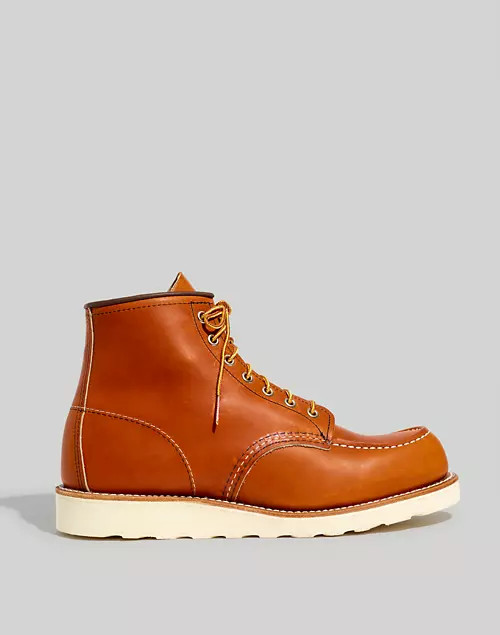 Red Wing® 6-Inch Leather Classic Moc Lace-Up Boots | Madewell